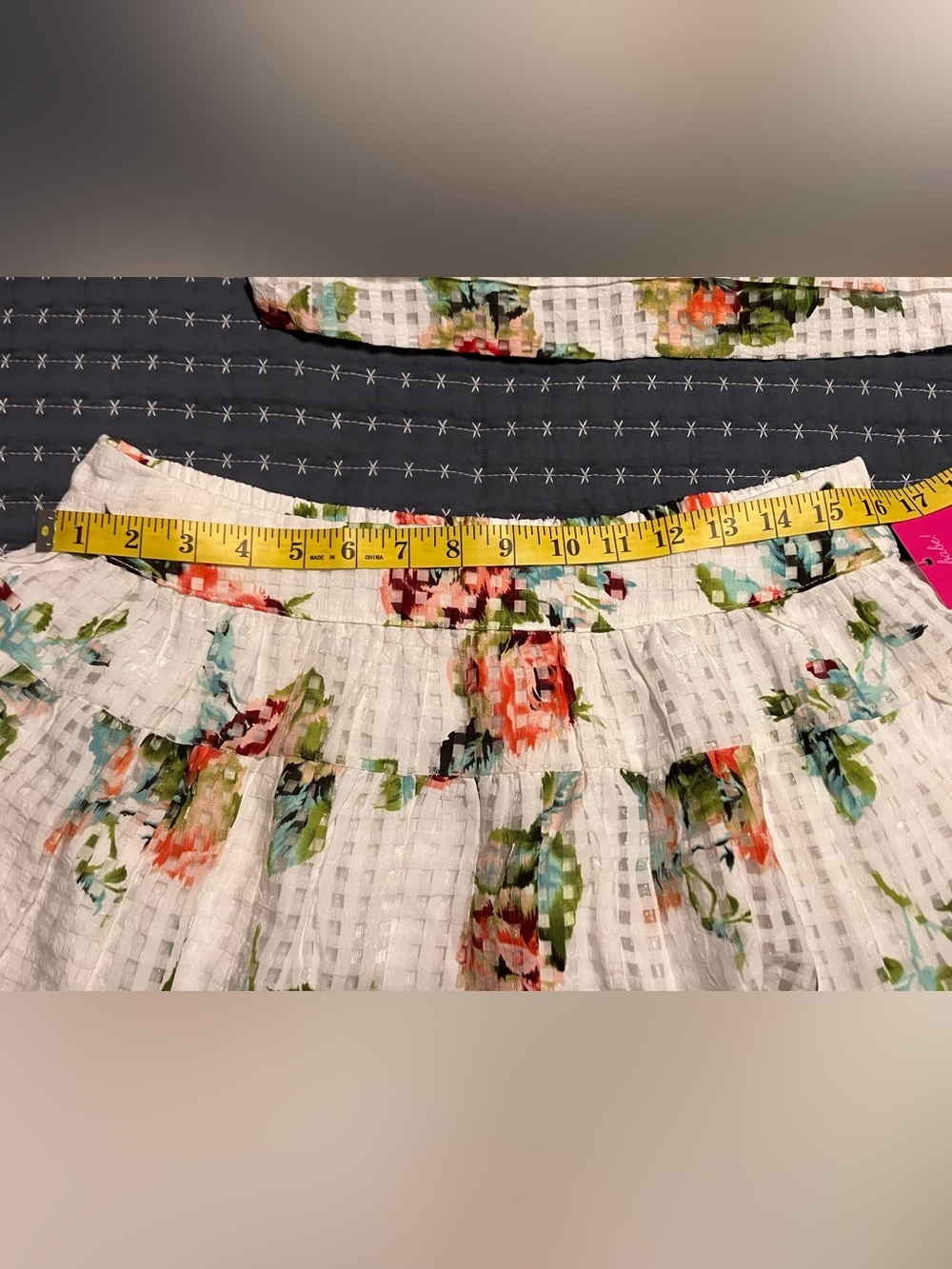 BuddyLove Scottish Rose check puff sleeve top and skirt set - Picture 10 of 12